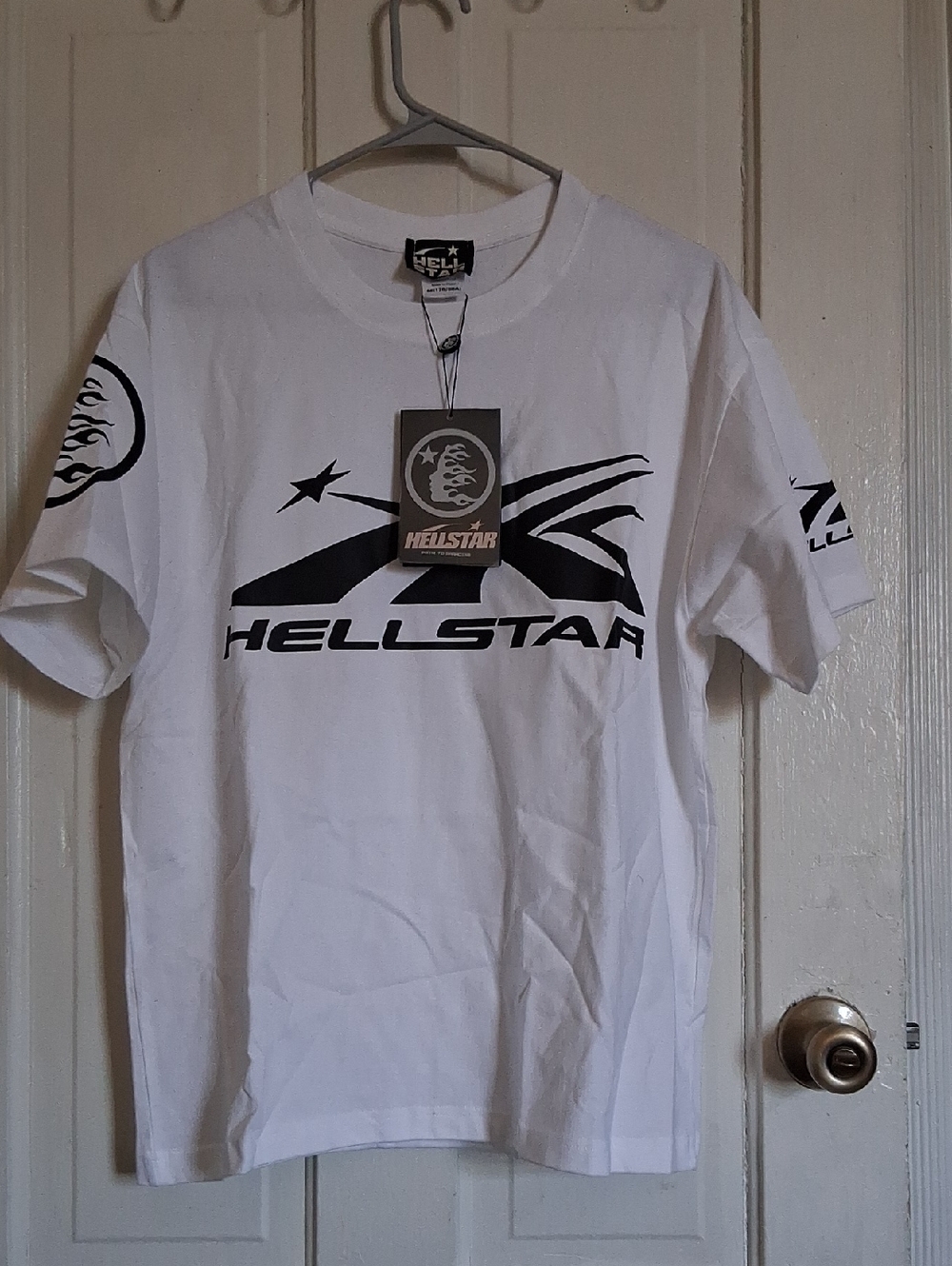 Men's White Short-Sleeve Logo Tee